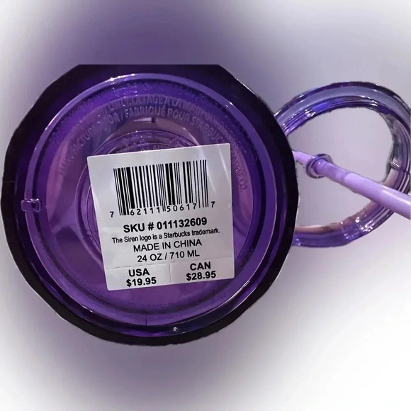 Wisteria iridescent purple dome Starbucks Venti Tumbler new with tags - Picture 5 of 6